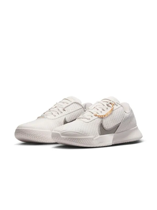Кроссовки court air zoom vapor pro 2 premium 'grey gold' Nike — изображение 3 из 4, серый/серый/золотистый