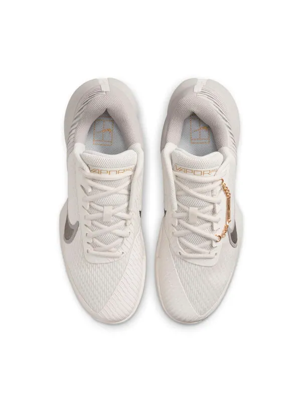 Кроссовки court air zoom vapor pro 2 premium 'grey gold' Nike — изображение 4 из 4, серый/серый/золотистый
