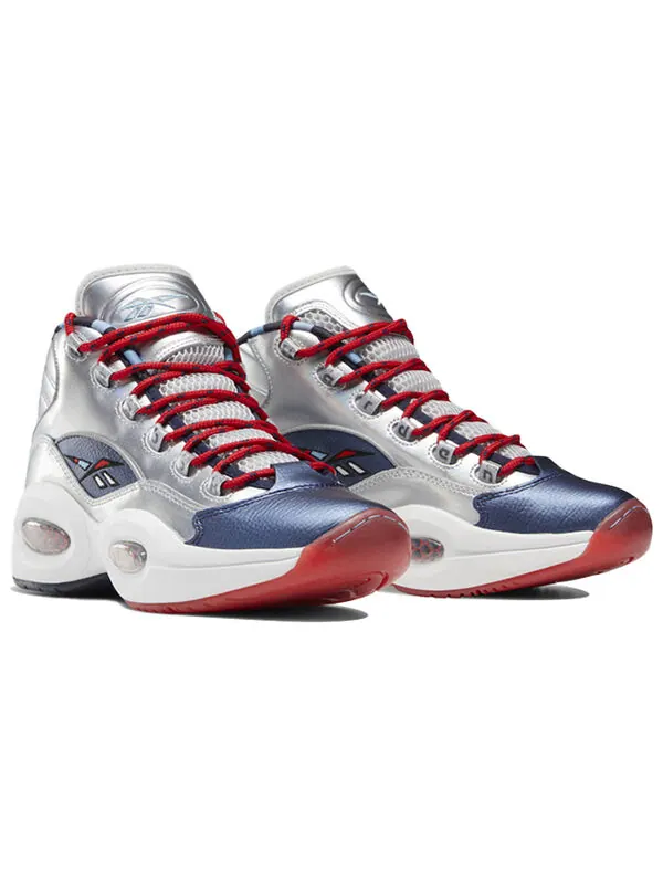 Кроссовки james harden x question mid 'cross over' Reebok — изображение 3 из 4, серебряный