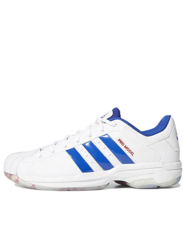 Кроссовки pro model 2g low Adidas — изображение 1 из 4, белый/синий