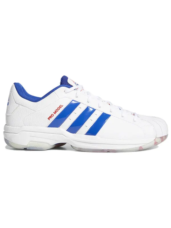 Кроссовки pro model 2g low Adidas — изображение 2 из 4, белый/синий