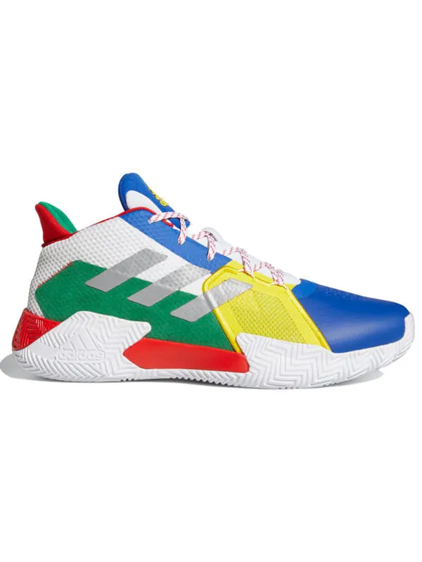 Кроссовки Court Vision 2.0 shoes красные Adidas — изображение 2 из 4, белый/красный/синий
