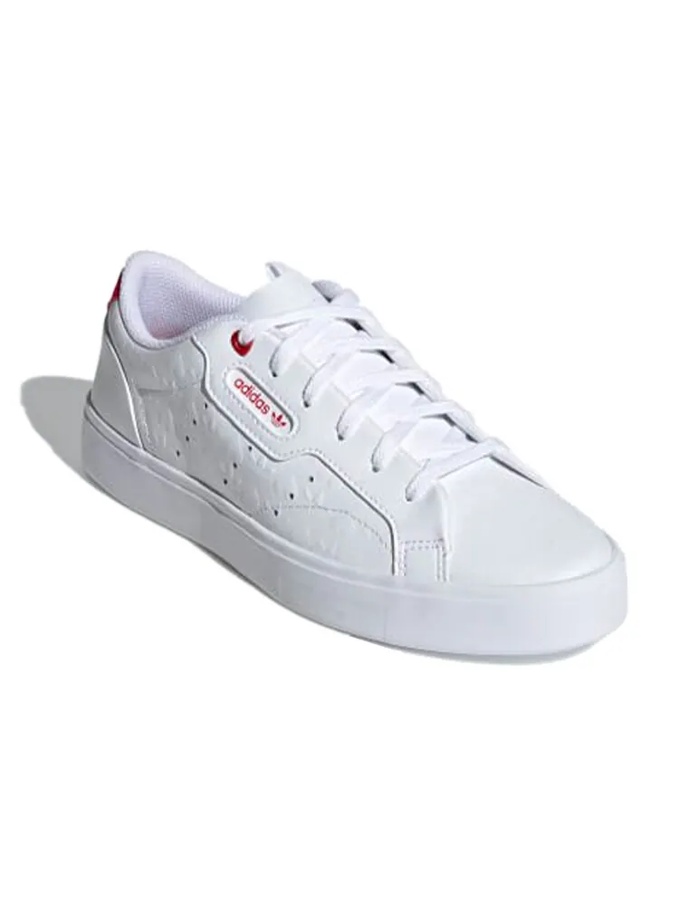 Кроссовки Adidas Originals Sleek 'Heart Embossed Women's — изображение 3 из 5, белый