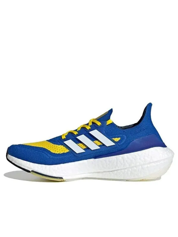 Кроссовки ультрабуст 21 Adidas — изображение 1 из 4, синий/белый/желтый