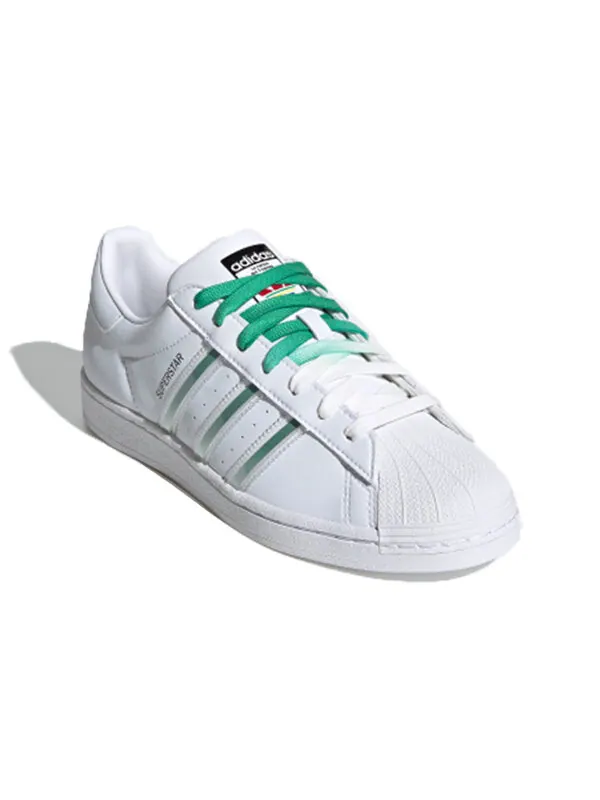 Кроссовки суперзвезда Adidas — изображение 3 из 4, белый/зеленый