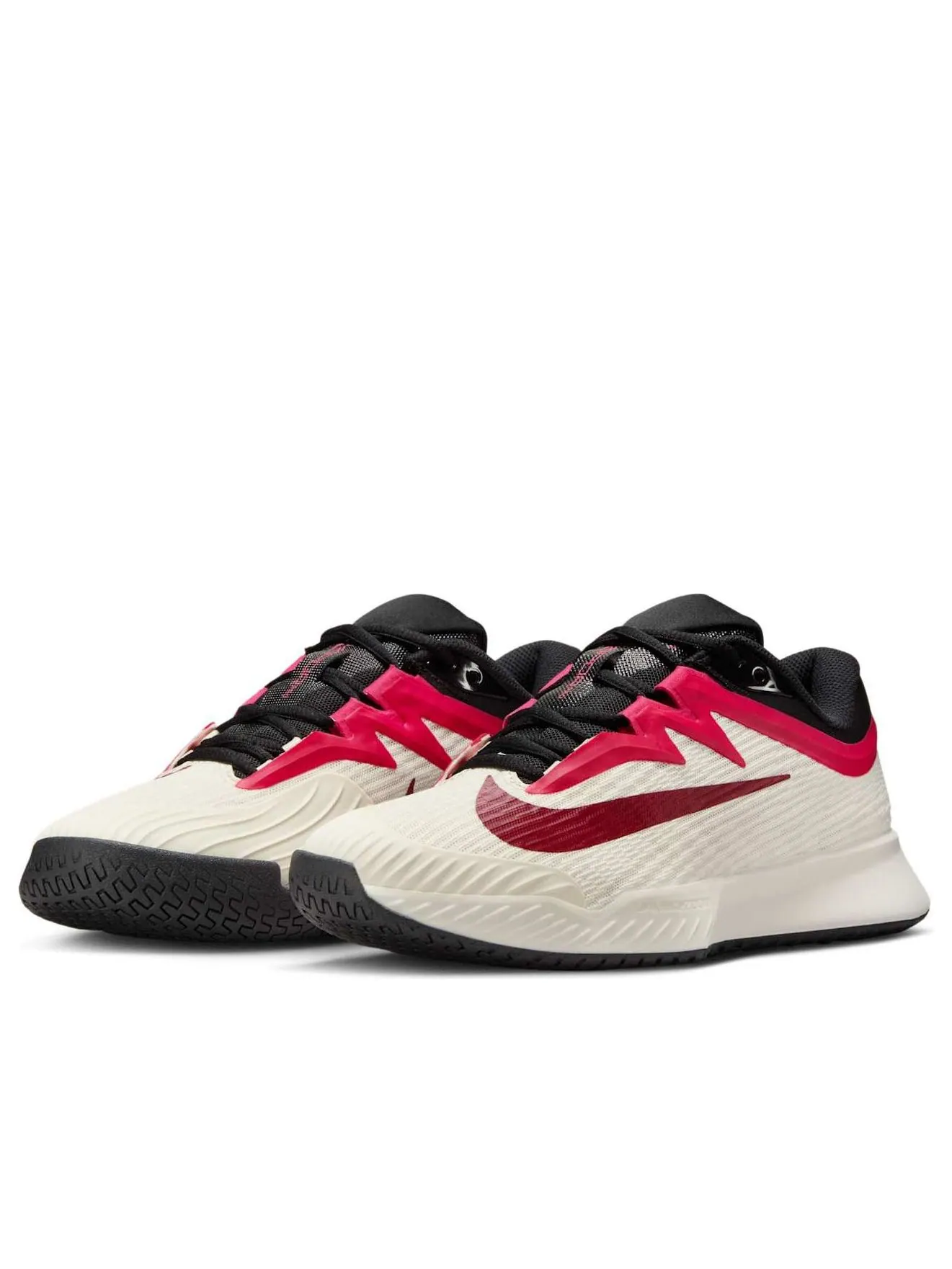 Кроссовки (WMNS) Nike Court Air Zoom Vapor Pro 3 HC 'Pale Ivory Sail Team Red Rush Pink' — изображение 4 из 6, красный