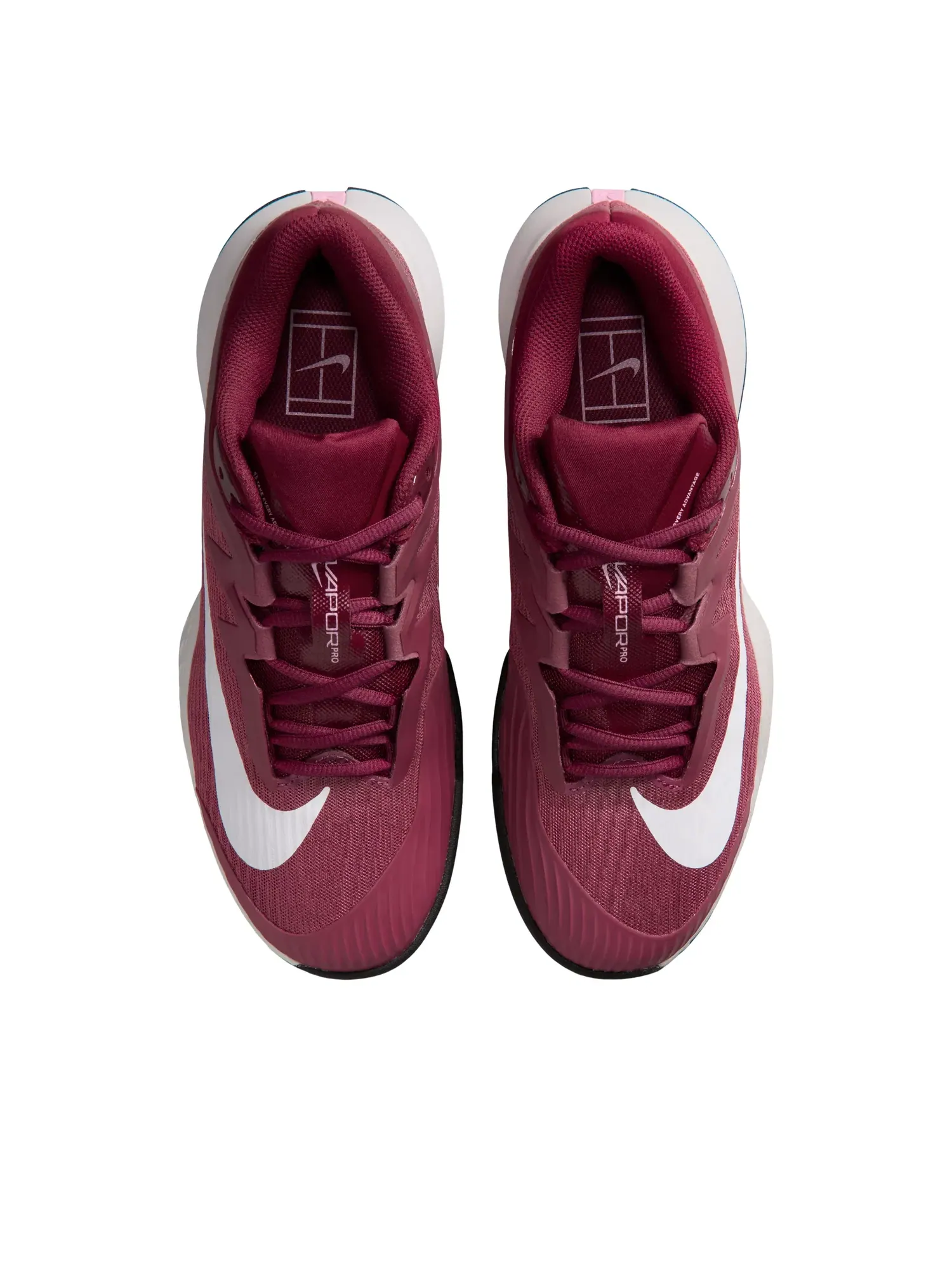 Женские теннисные кроссовки с шнуровкой Nike Vapor Pro 3 — изображение 2 из 6, розовый