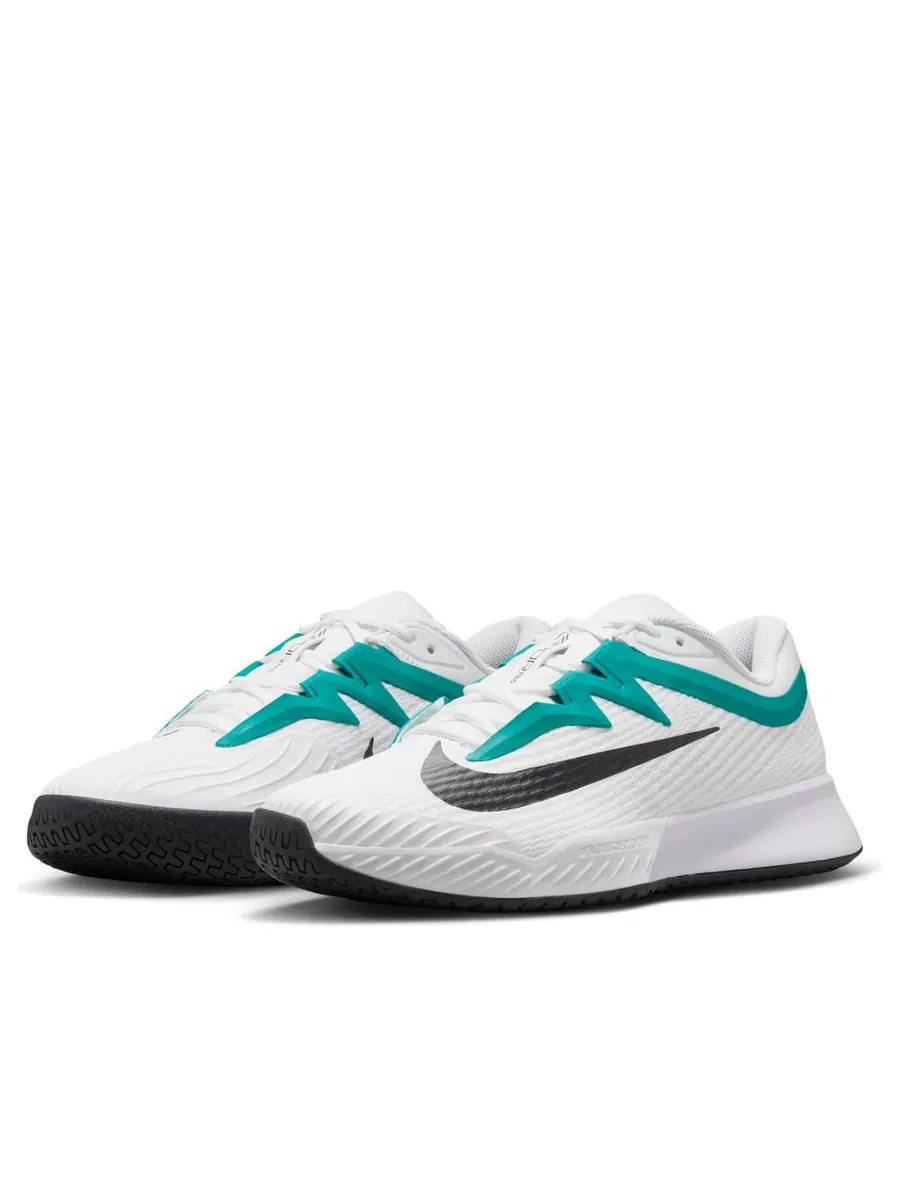 Кроссовки Nike Court Air Zoom Vapor Pro 3 HC 'White Black Radiant Emerald' — изображение 3 из 6, белый