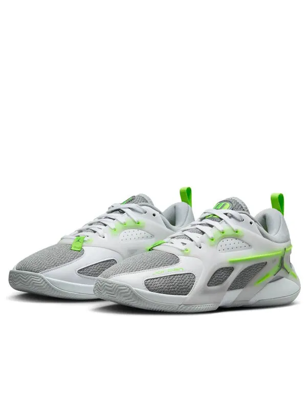 Кроссовки heir pf 'sail wolf grey electric green' Air Jordan — изображение 3 из 4, серый/зеленый