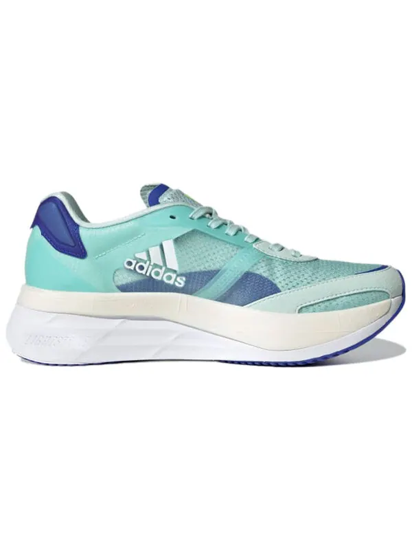 Кроссовки adizero boston 10 Adidas — изображение 2 из 4, зеленый