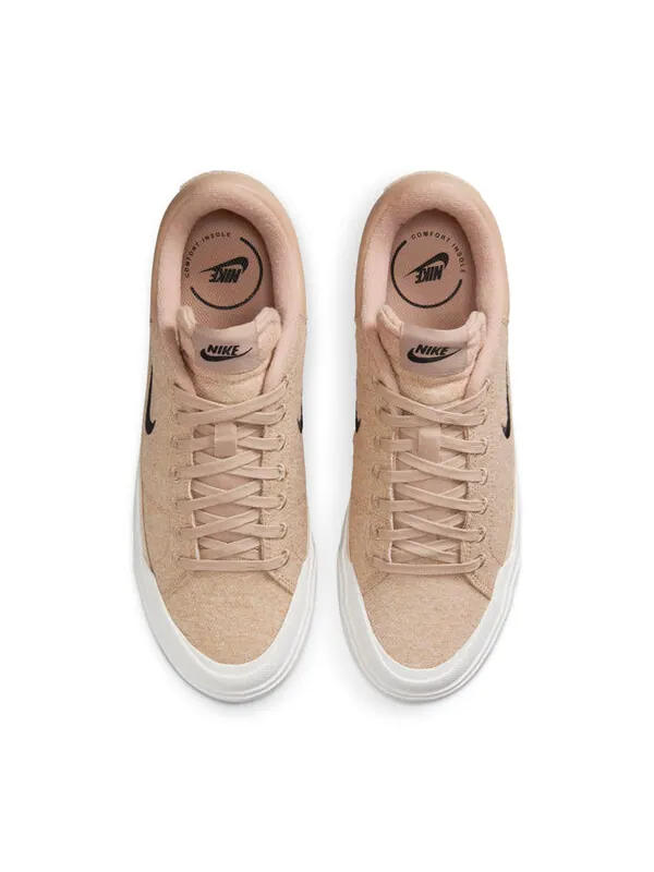 Кроссовки court legacy lift 'hemp sail black' Nike — изображение 4 из 4, черный