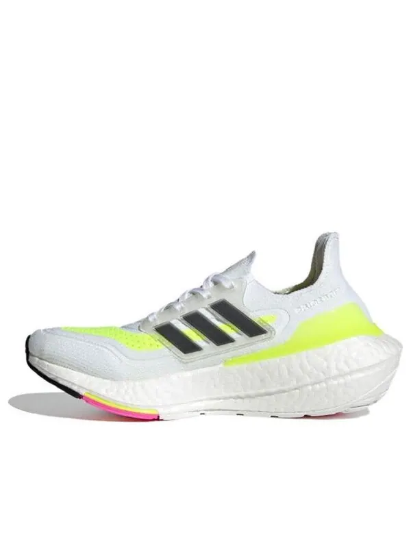 Кроссовки ultraboost 21 j Adidas — изображение 1 из 4, белый/желтый