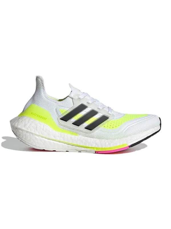 Кроссовки ultraboost 21 j Adidas — изображение 2 из 4, белый/желтый