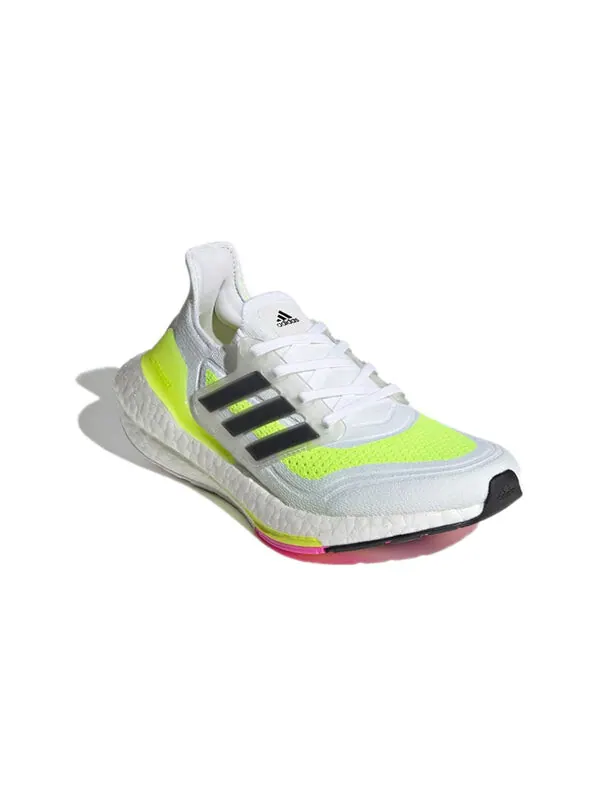 Кроссовки ultraboost 21 j Adidas — изображение 3 из 4, белый/желтый