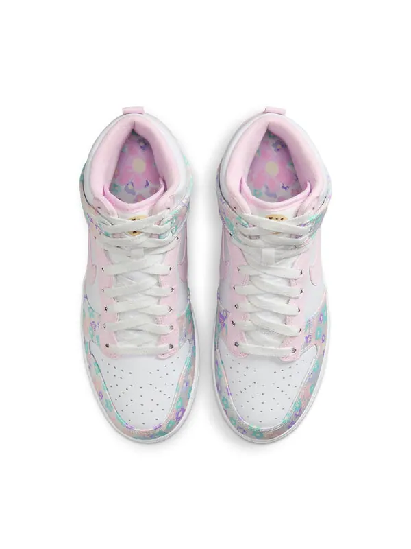 Кроссовки x doernbecher xix dunk высокие Nike — изображение 3 из 4, белый/розовый