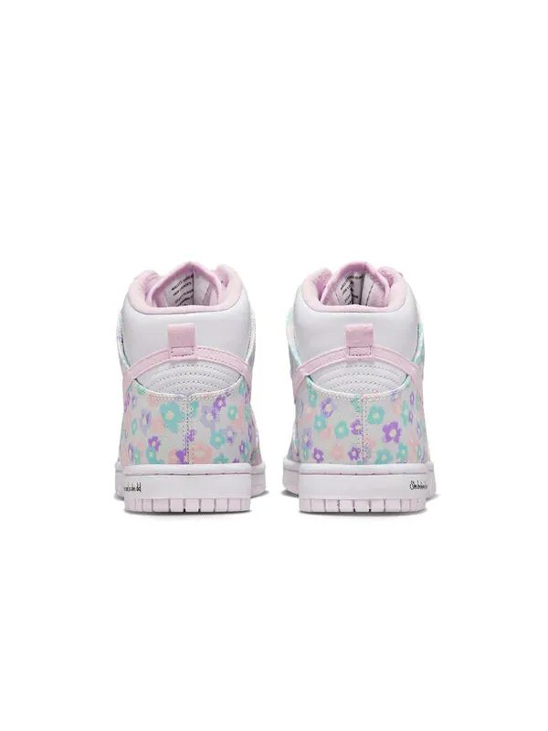 Кроссовки x doernbecher xix dunk высокие Nike — изображение 4 из 4, белый/розовый