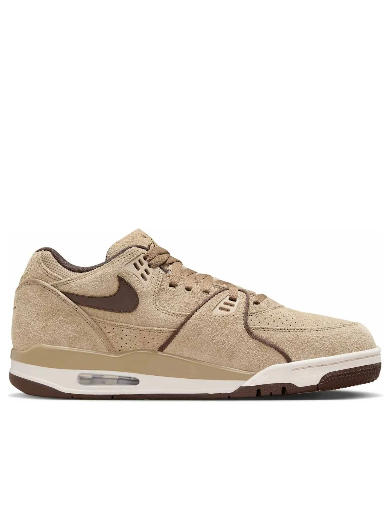 Кроссовки Nike Air Flight 89 Low 'Khaki Suede' — изображение 2 из 6, хаки//коричневый