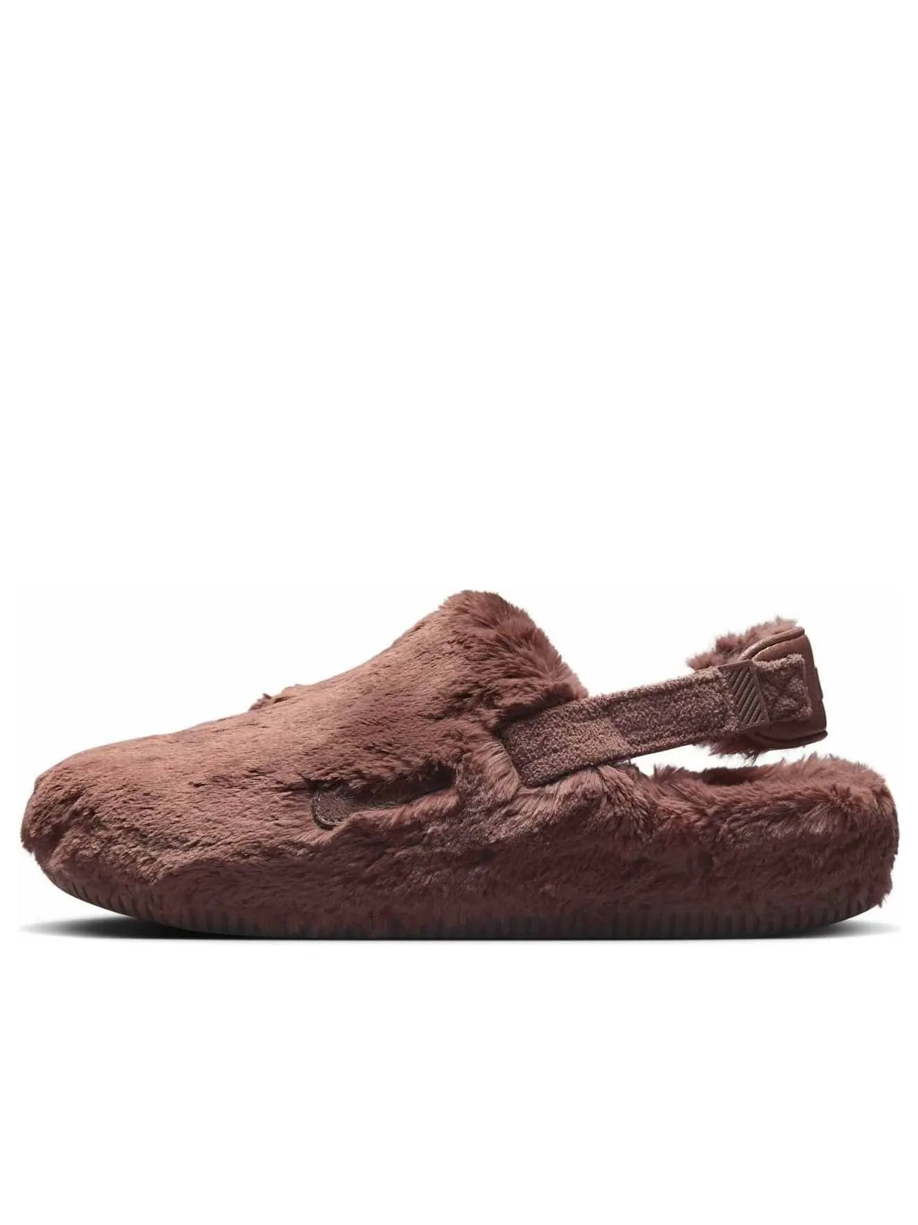 (WMNS) Nike Calm Mule SE 'Mirk Brown Fur' — изображение 1 из 6, коричневый