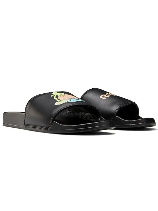 Тапочки classic slide 'black island' Reebok — изображение 3 из 4, черный