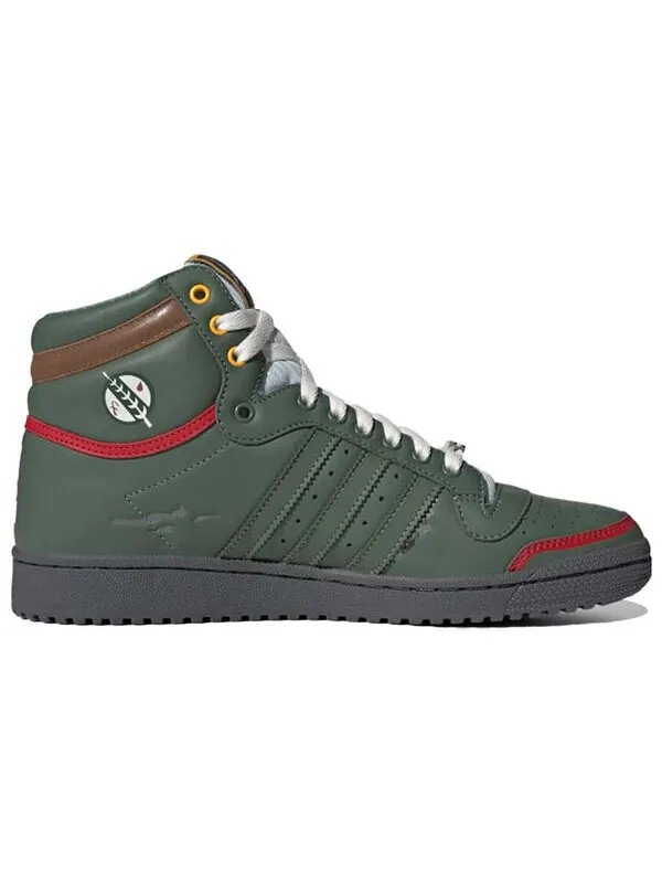Кроссовки star wars x top ten hi Adidas — изображение 2 из 4, зеленый/зеленый