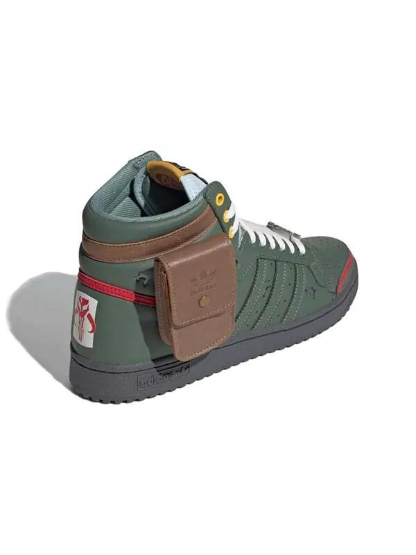 Кроссовки star wars x top ten hi Adidas — изображение 4 из 4, зеленый/зеленый