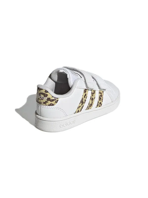 Кроссовки neo grand court Adidas — изображение 4 из 4, белый/золотистый
