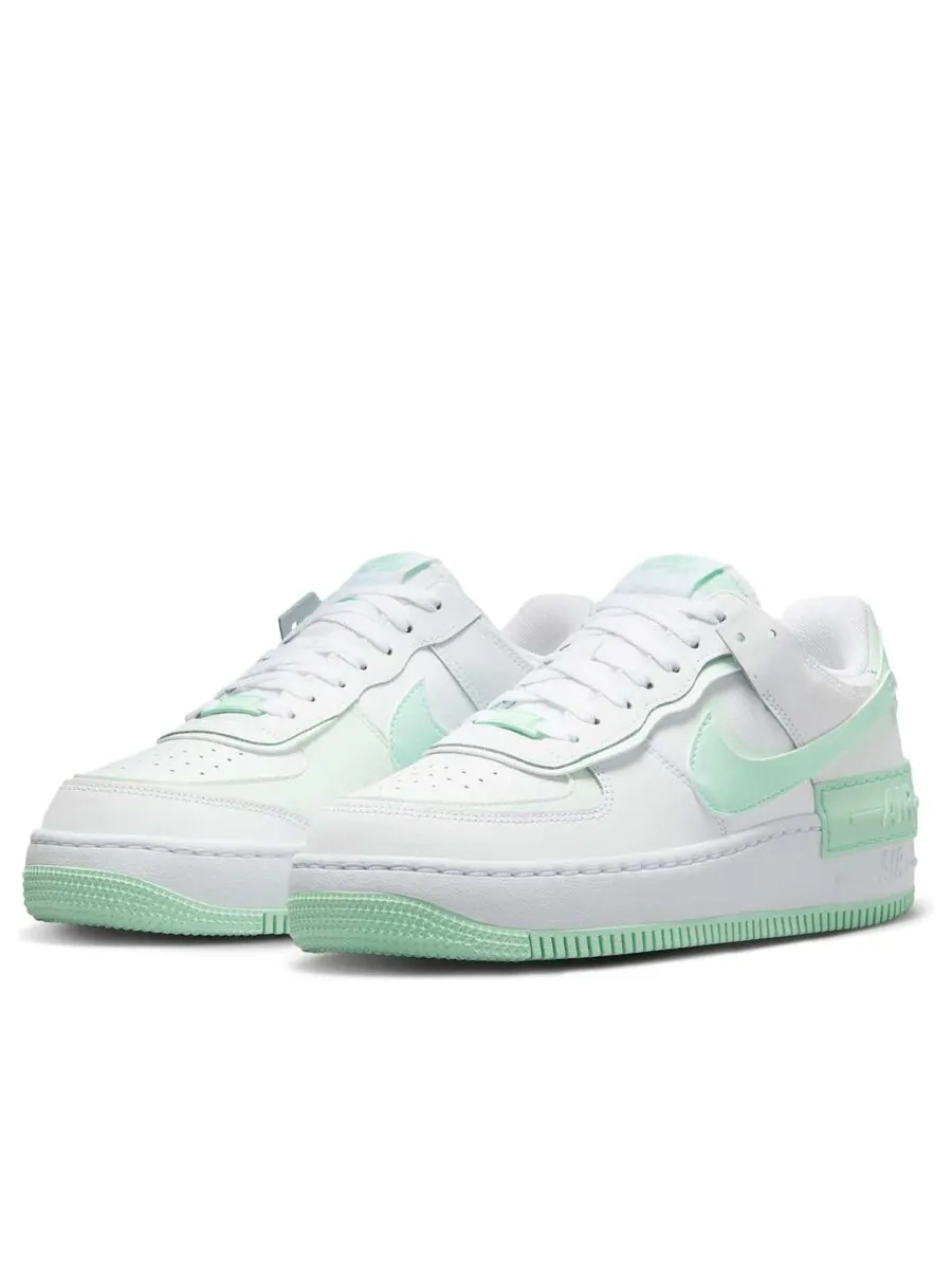 Кроссовки (WMNS) Nike Air Force 1 Shadow 'White Mint Foam' — изображение 3 из 6, белый