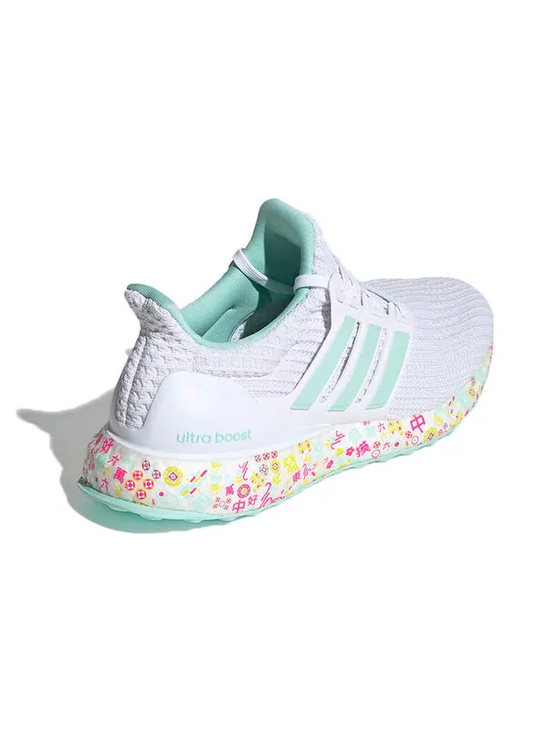 Кроссовки ultra boost Adidas — изображение 4 из 4, белый/зеленый