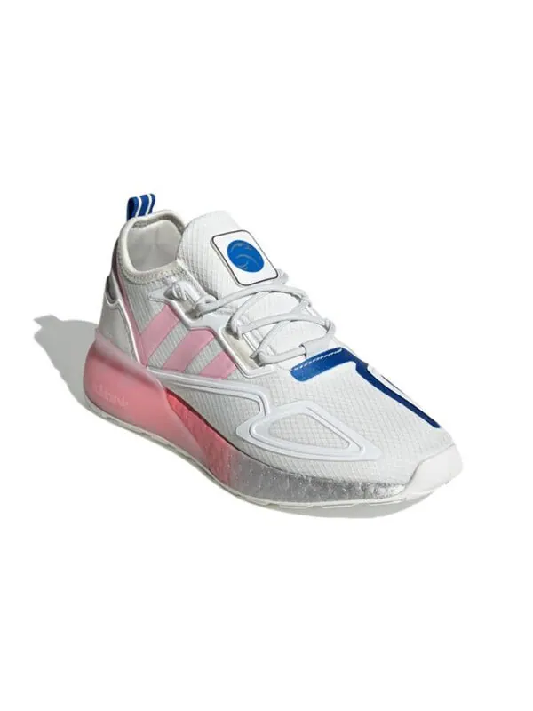 Кроссовки zx 2k boost Adidas — изображение 3 из 4, белый/розовый