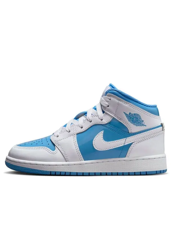 Кроссовки 1 mid 'legend blue' Air Jordan — изображение 1 из 4, белый/синий