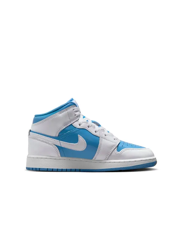 Кроссовки 1 mid 'legend blue' Air Jordan — изображение 2 из 4, белый/синий