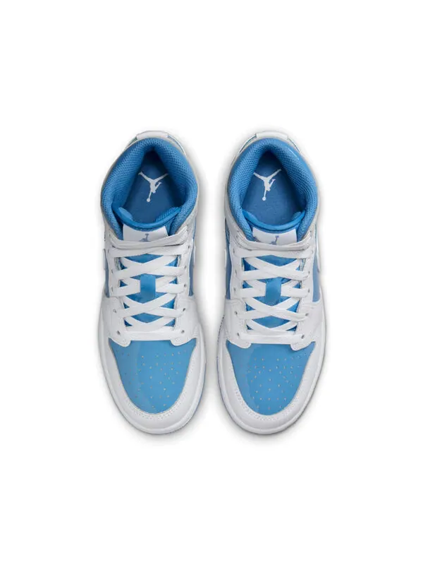Кроссовки 1 mid 'legend blue' Air Jordan — изображение 4 из 4, белый/синий