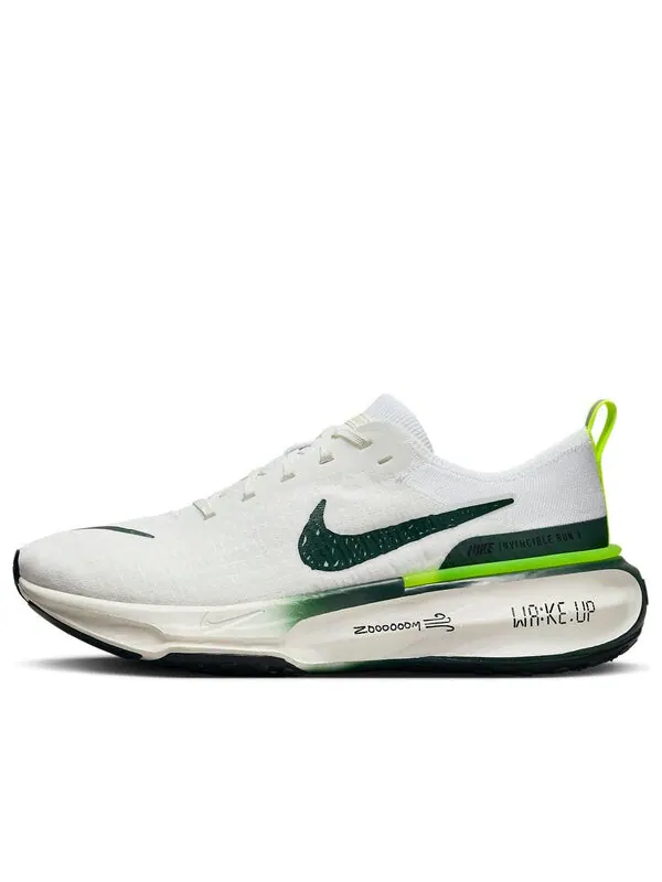Кроссовки zoomx invincible run flyknit 3 Nike — изображение 1 из 4, белый/зеленый//черный