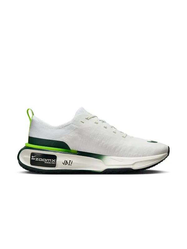 Кроссовки zoomx invincible run flyknit 3 Nike — изображение 2 из 4, белый/зеленый//черный