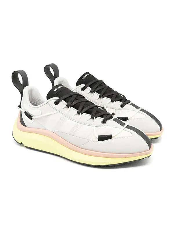 Кроссовки y-3 shiku run 'grey hi-res yellow' Adidas — изображение 2 из 4, серый/розовый/желтый