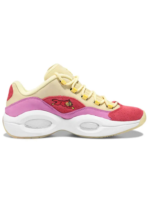 Кроссовки bbc ice cream x question low 'yellow red' Reebok — изображение 2 из 3, желтый/красный/розовый