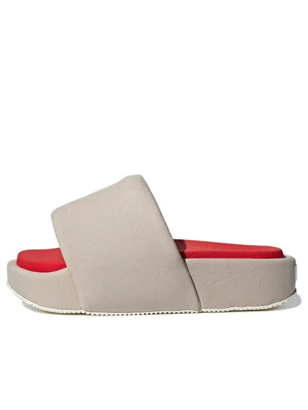 Сандалии y-3 slide 'bliss' Adidas — изображение 1 из 4, серый/красный