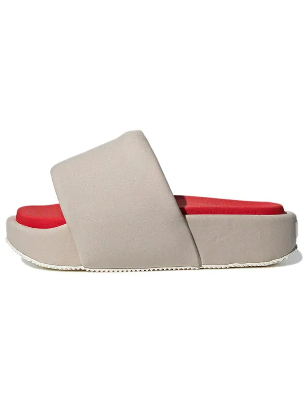 Сандалии y-3 slide 'bliss' Adidas — изображение 2 из 4, серый/красный