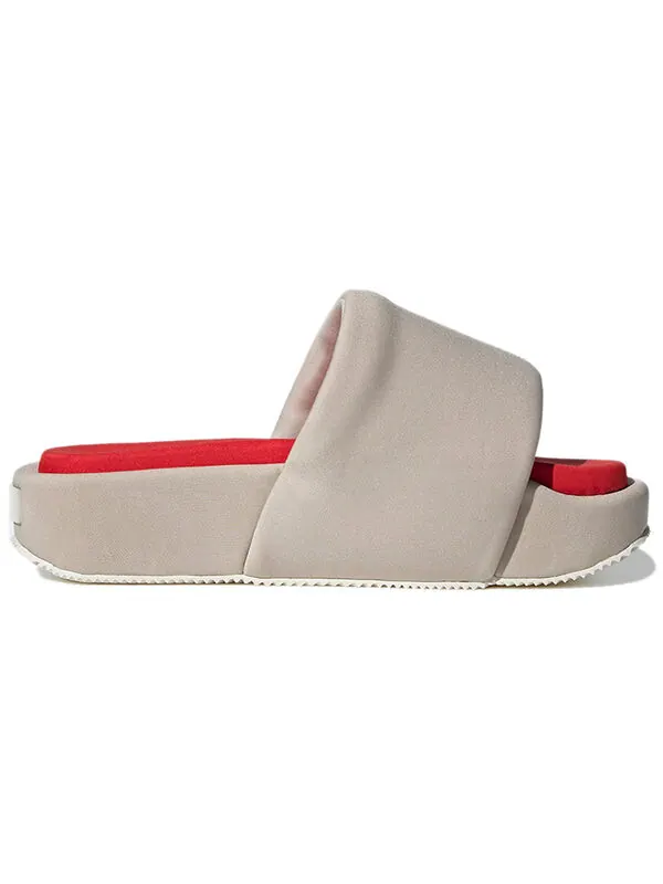 Сандалии y-3 slide 'bliss' Adidas — изображение 3 из 4, серый/красный