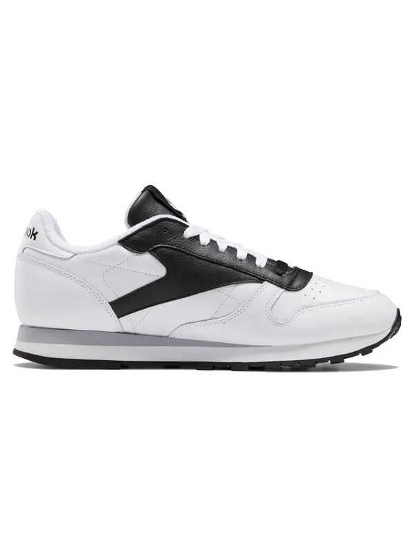 Кроссовки classic leather black white shoes/sneakers Reebok — изображение 2 из 4, черный/белый