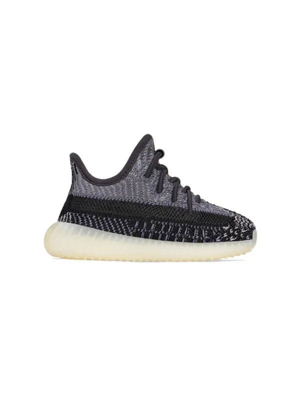 Кроссовки повышают 350 v2 младенцев Adidas Yeezy — изображение 2 из 4, черный/белый