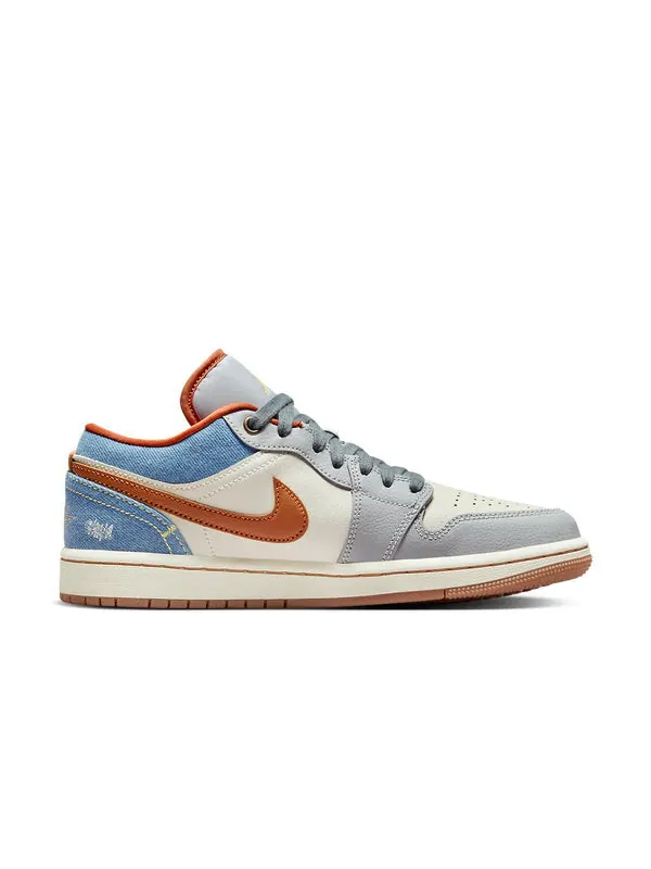 Кроссовки 1 low 'denim phantom' Air Jordan — изображение 2 из 4, мульти
