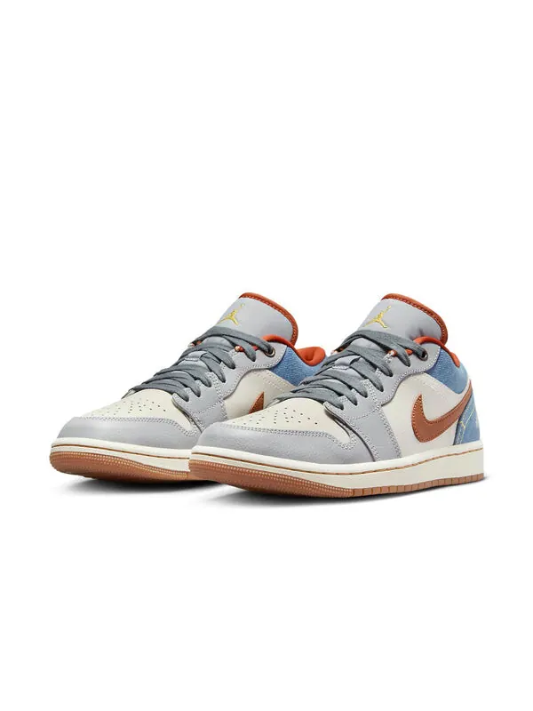 Кроссовки 1 low 'denim phantom' Air Jordan — изображение 3 из 4, мульти