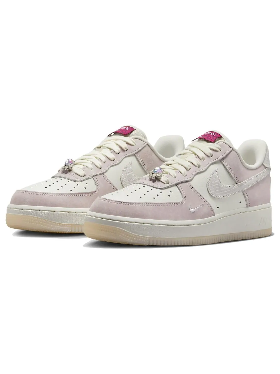 Женские кроссовки Nike Air Force 1 Low 'Year of the Dragon Pink' — изображение 3 из 6, бежевый/розовый