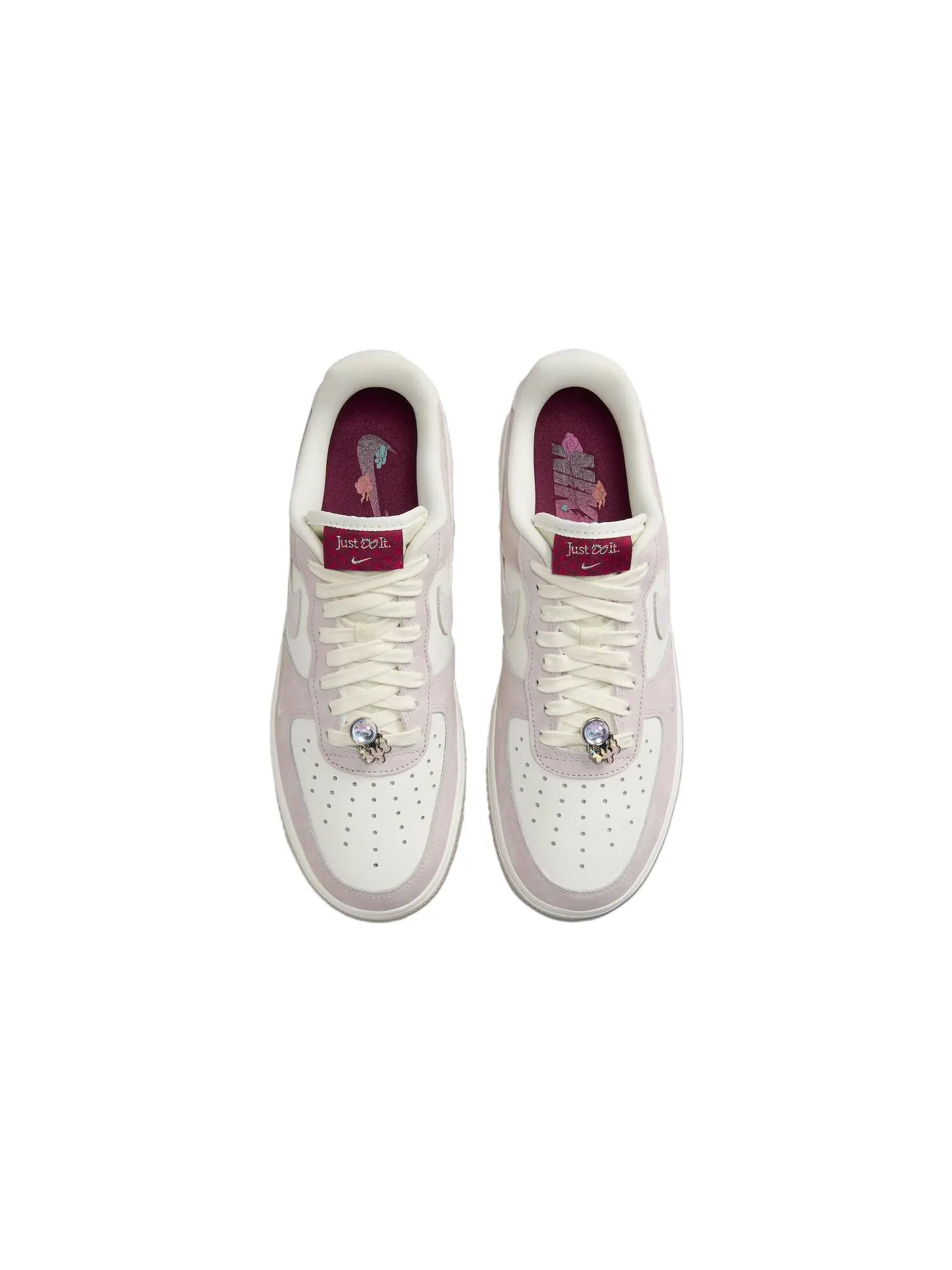 Женские кроссовки Nike Air Force 1 Low 'Year of the Dragon Pink' — изображение 4 из 6, бежевый/розовый