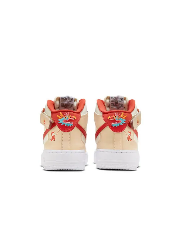 Кроссовки air force 1 mid Nike — изображение 4 из 4, бежевый/мульти