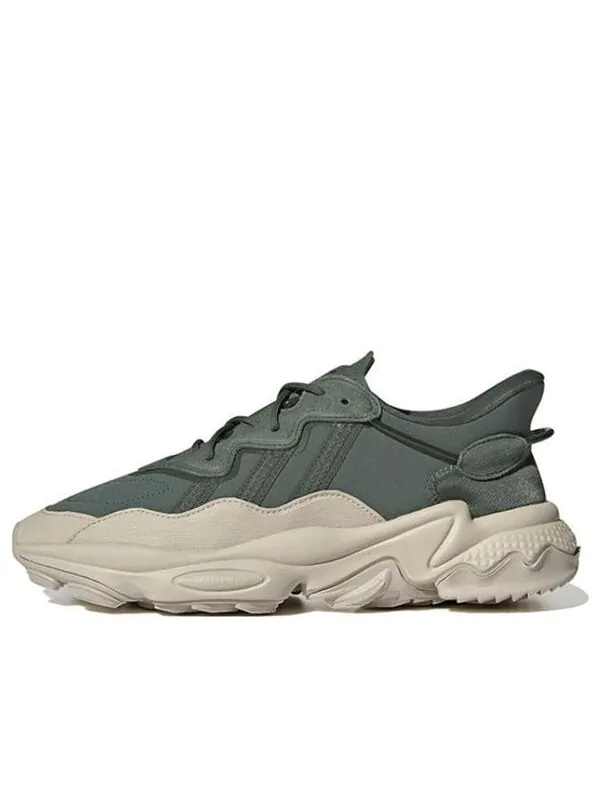 Кроссовки оригиналы ozweego Adidas — изображение 1 из 4, зеленый/серый