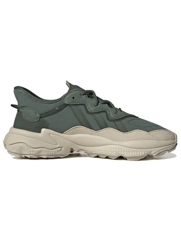 Кроссовки оригиналы ozweego Adidas — изображение 2 из 4, зеленый/серый