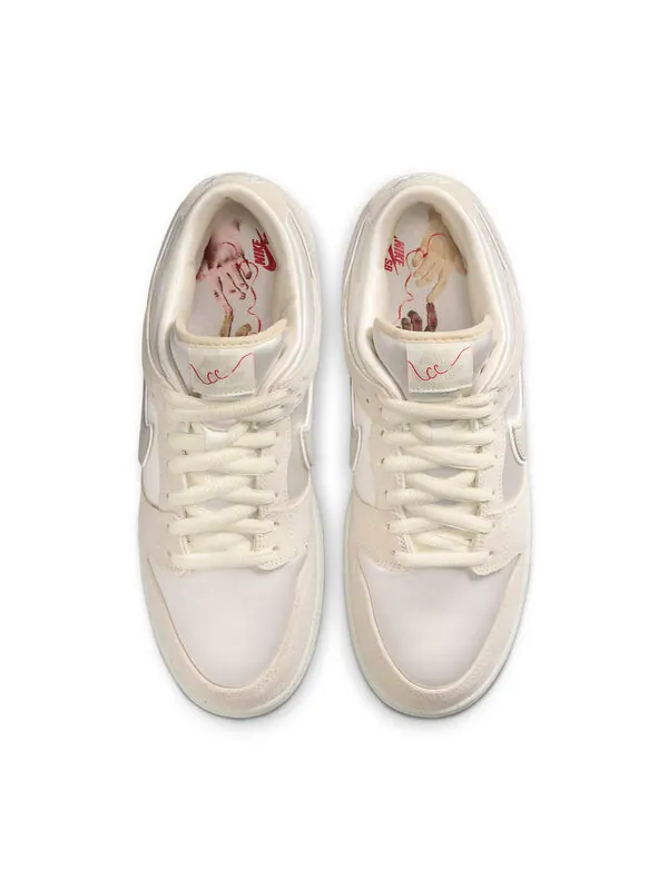 Кроссовки sb dunk low Nike — изображение 3 из 4, бежевый/белый