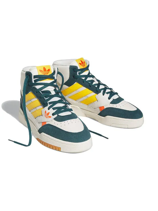 Кроссовки оригинальные drop step Adidas — изображение 3 из 4, зеленый желтый